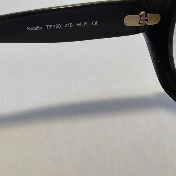 Tom Ford Natalia Sunglasses ASO Kim Kardashian Black Grey Oversized TF12 Gold T main image 5